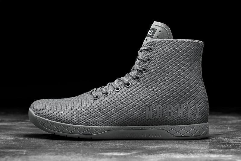 Men\'s Nobull High-Top Trainers Dark / Grey | SG A2388H